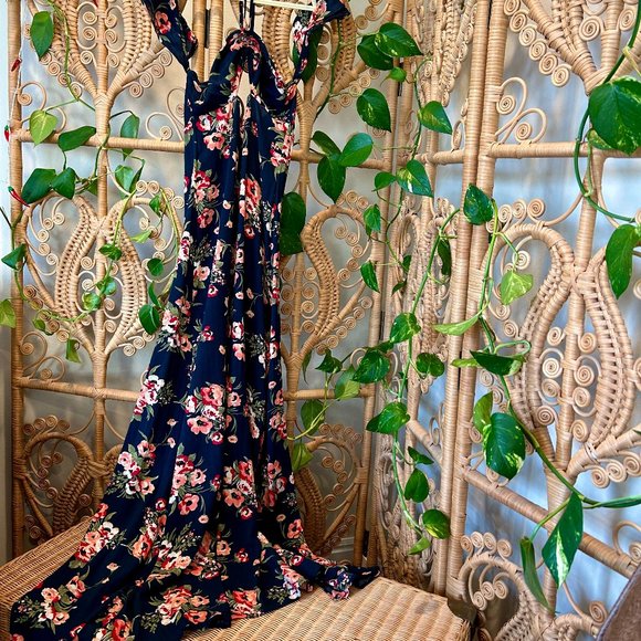 FLYNN SKYE Floral Maxi Dress - Size Small - Picture 2 of 10
